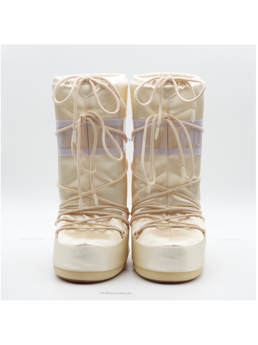 NEW Moon Boot Icon Pearly Snow Boots 80D1403060-L020 Ivory - Picture 3 of 16